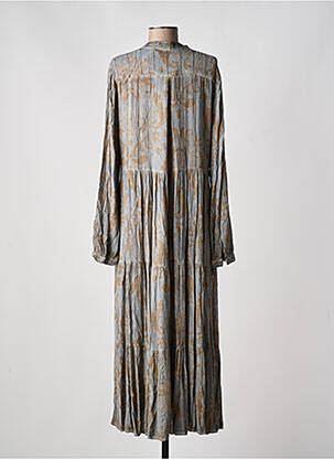 Robe longue manches longues manches longues gris LAST QUEEN femme