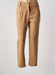 Pantalon slim taille normale taille normale beige HALOGENE femme