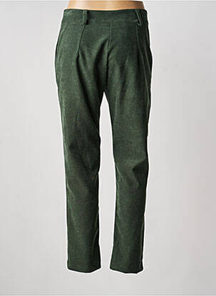 Pantalon slim taille normale taille normale vert HALOGENE femme