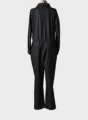 Combi-pantalon col chemisier manches longues noir BANDITAS FROM MARSEILLE femme