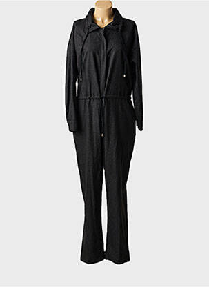 Combi-pantalon col chemisier manches longues noir BANDITAS FROM MARSEILLE femme