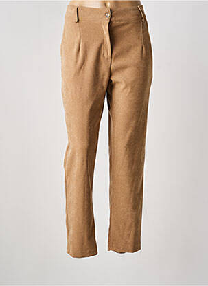 Pantalon slim taille normale taille normale beige HALOGENE femme