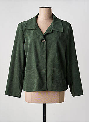 Veste casual epaulette vert HALOGENE femme