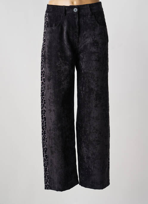 Pantalon droit stretch taille normale noir BANDITAS FROM MARSEILLE femme