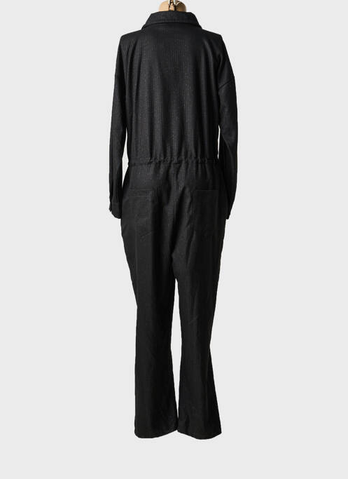 Combi-pantalon col chemisier manches longues noir BANDITAS FROM MARSEILLE femme