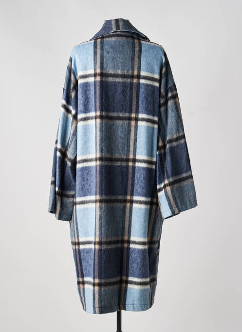 Manteau long coupe droite sans capuche bleu BANDITAS FROM MARSEILLE femme