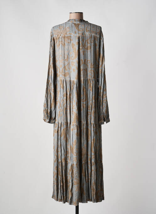 Robe longue manches longues manches longues gris LAST QUEEN femme