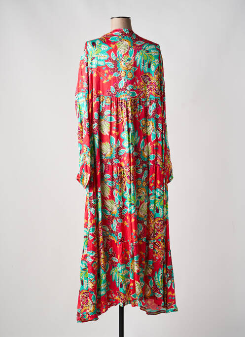 Robe longue manches longues manches longues rouge BANDITAS FROM MARSEILLE femme