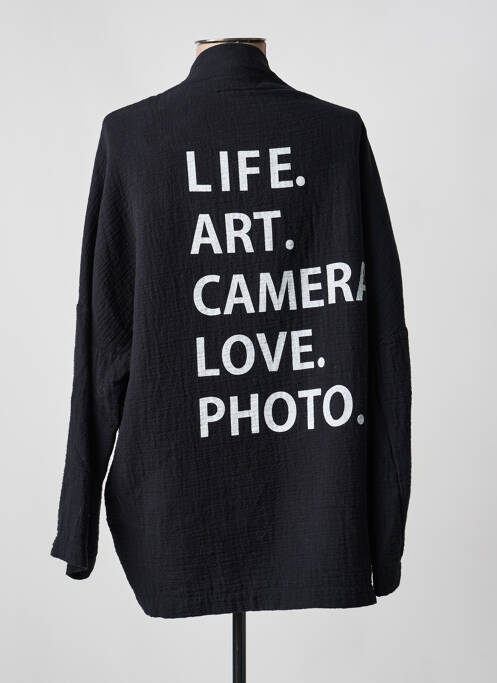 Veste casual fermeture boutonnée sur le devant noir BANDITAS FROM MARSEILLE femme