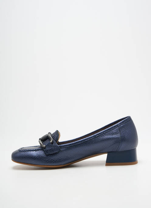 Mocassins matière lisse talon plat jusqu'à 3cm bleu DORKING femme