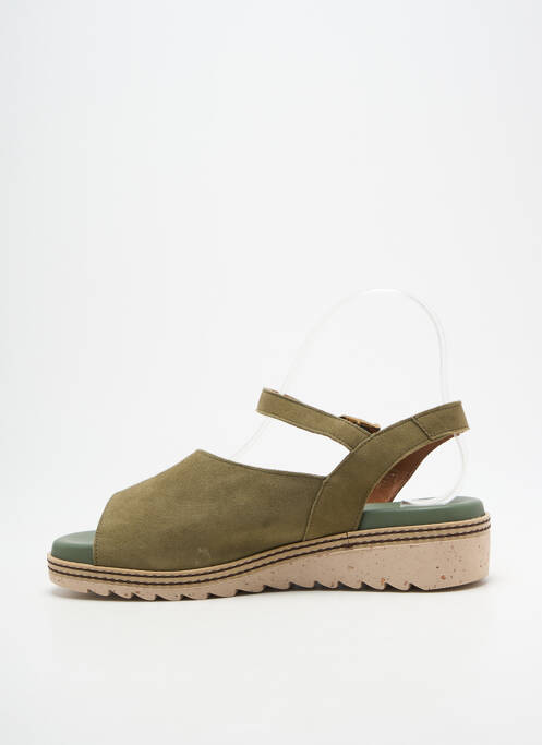 Sandales/nu pieds fermeture boucle(s) talon de 4 à 6cm vert DORKING femme