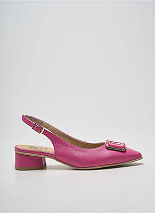 Sandales/nu pieds matière lisse talon plat jusqu'à 3cm rose DORKING femme