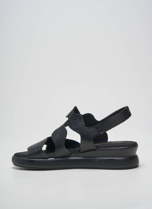 Sandales/nu pieds bout ouvert talon de 4 à 6cm noir DORKING femme