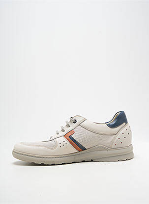 Baskets semelle amovible bout rond blanc FLUCHOS homme