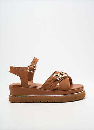 Sandales/nu pieds talon compensé talon de 4 à 6cm marron DORKING femme