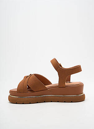 Sandales/nu pieds talon compensé talon de 4 à 6cm marron DORKING femme