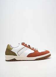 Baskets semelle amovible bout rond blanc FLUCHOS homme