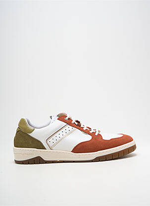 Baskets semelle amovible bout rond blanc FLUCHOS homme