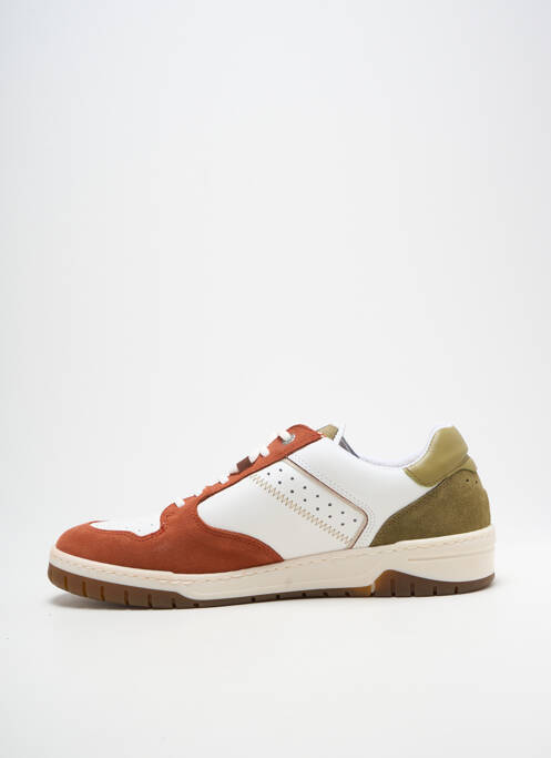 Baskets semelle amovible bout rond blanc FLUCHOS homme