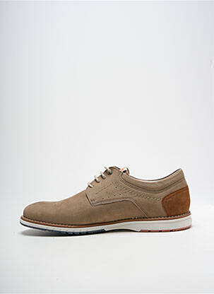 Baskets semelle amovible bout rond beige FLUCHOS homme