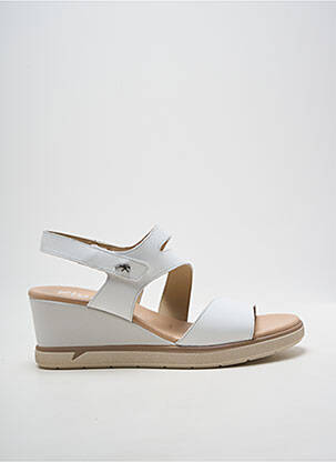 Sandales/nu pieds talon compensé talon de 7 à 9cm blanc FLUCHOS femme
