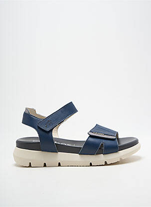 Sandales/nu pieds bout ouvert talon de 4 à 6cm bleu FLUCHOS femme