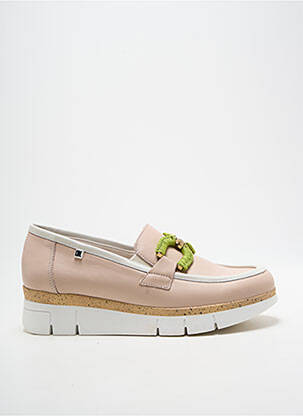 Mocassins bout rond talon plat jusqu'à 3cm beige DORKING femme