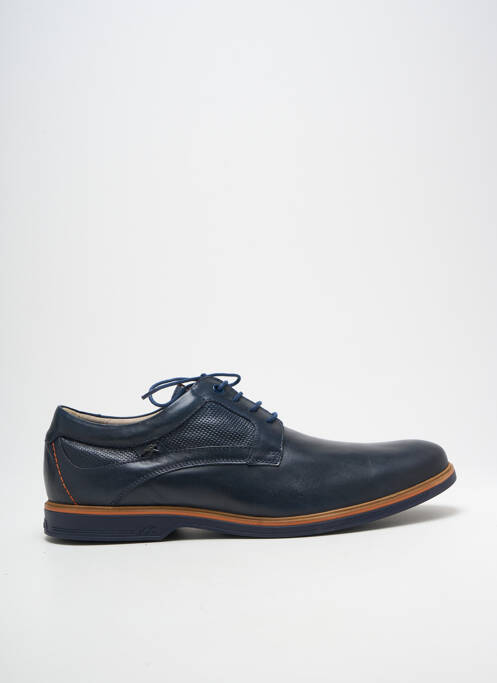 Derbies tissage satiné bout rond bleu FLUCHOS homme