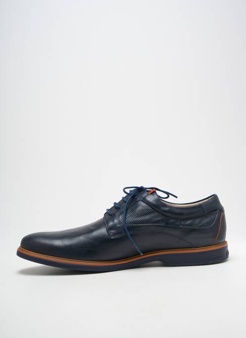 Derbies tissage satiné bout rond bleu FLUCHOS homme
