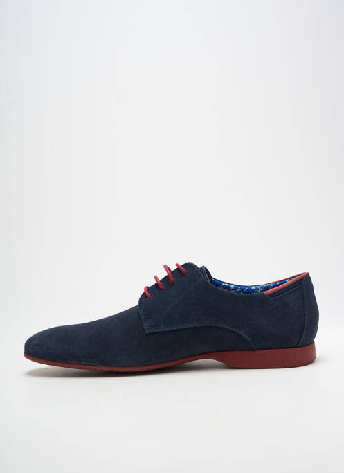 Derbies semelle amovible talon bas bleu FLUCHOS homme