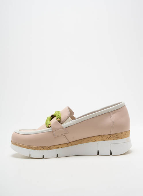 Mocassins bout rond talon plat jusqu'à 3cm beige DORKING femme