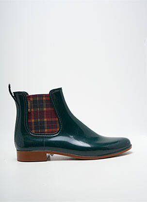 Bottines/boots matière lisse talon plat jusqu'à 3cm vert MEDUSE femme