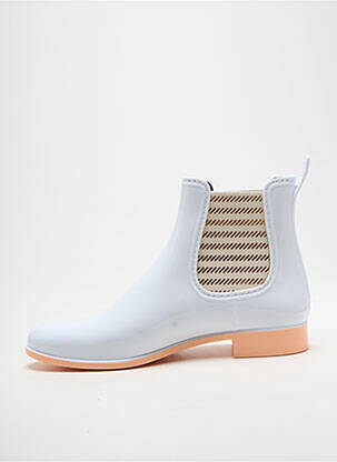 Bottines/boots matière lisse talon plat jusqu'à 3cm blanc MEDUSE femme