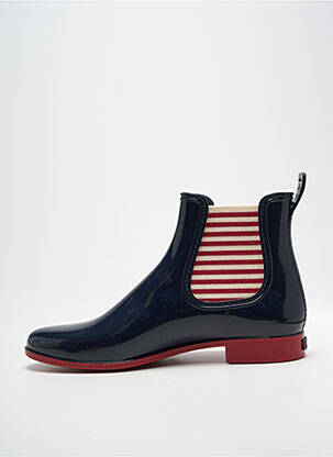 Bottines/boots matière lisse talon plat jusqu'à 3cm bleu MEDUSE femme