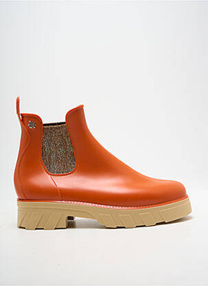 Bottines/boots talon bas talon de 4 à 6cm orange MEDUSE femme