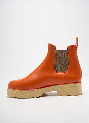 Bottines/boots talon bas talon de 4 à 6cm orange MEDUSE femme