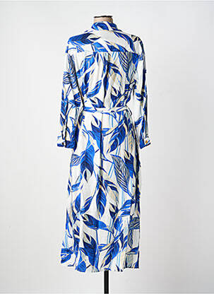 Robe longue manches longues manches longues bleu AKOZ DE TOI femme