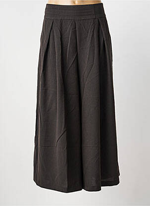 Pantalon flare taille élastique noir ACBELLE femme