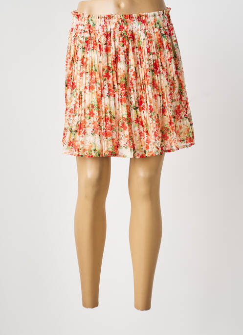 Jupe courte coupe évasée beige EMMA ELLA femme