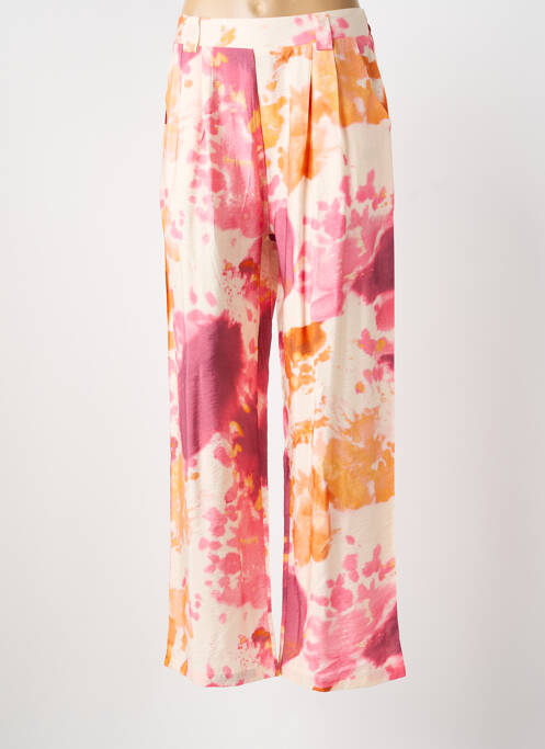 Pantalon droit taille élastique orange SUZZY & MILLY femme