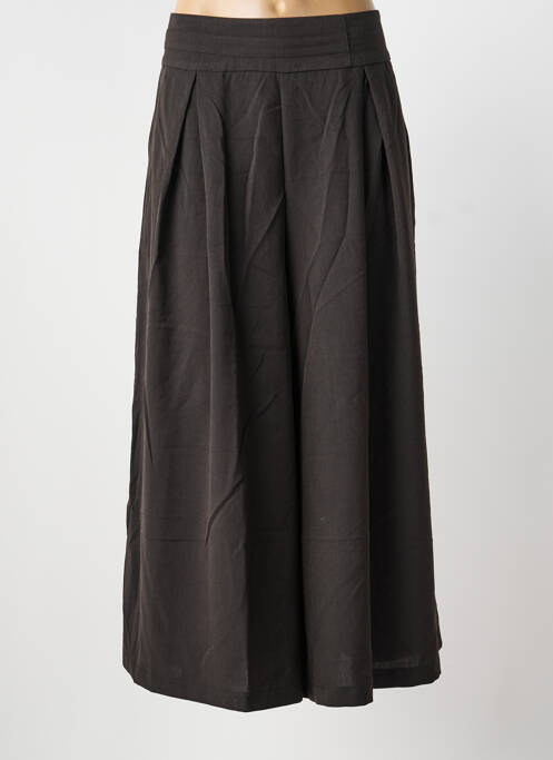 Pantalon flare taille élastique noir ACBELLE femme