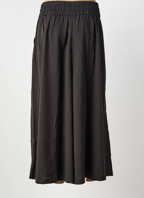 Pantalon flare taille élastique noir ACBELLE femme