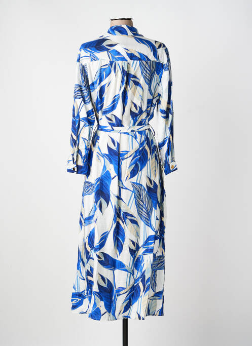 Robe longue manches longues manches longues bleu AKOZ DE TOI femme