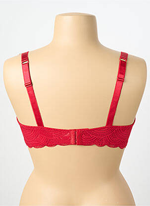 Soutien-gorge effet matière satinée haut soutien-gorge emboitant rouge DAMART femme