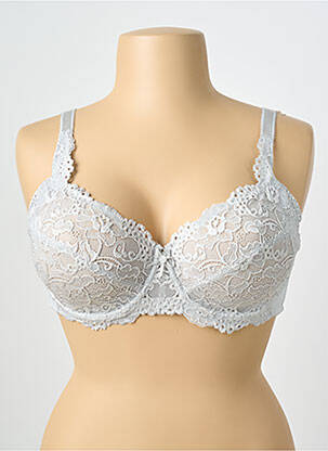Soutien-gorge effet matière satinée haut soutien-gorge emboitant gris DAMART femme
