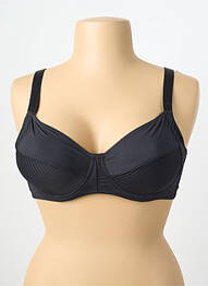 Soutien-gorge effet matière satinée haut soutien-gorge emboitant noir DAMART femme