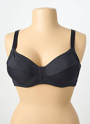 Soutien-gorge effet matière satinée haut soutien-gorge emboitant noir DAMART femme