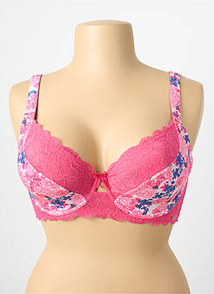 Soutien-gorge effet matière satinée haut soutien-gorge emboitant rose CYBÈLE femme