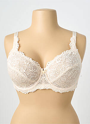 Soutien-gorge effet matière satinée haut soutien-gorge emboitant beige DAMART femme