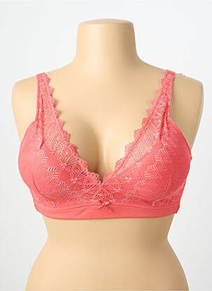 Soutien-gorge effet matière satinée haut soutien-gorge moulé rose DAMART femme